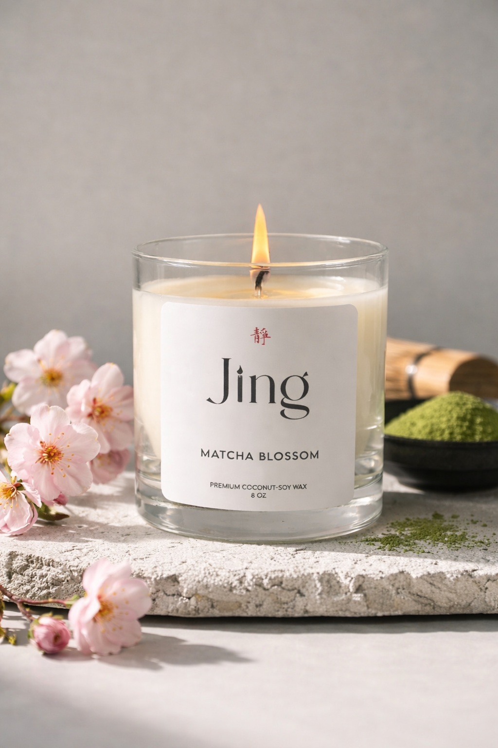 Matcha Blossom Candle