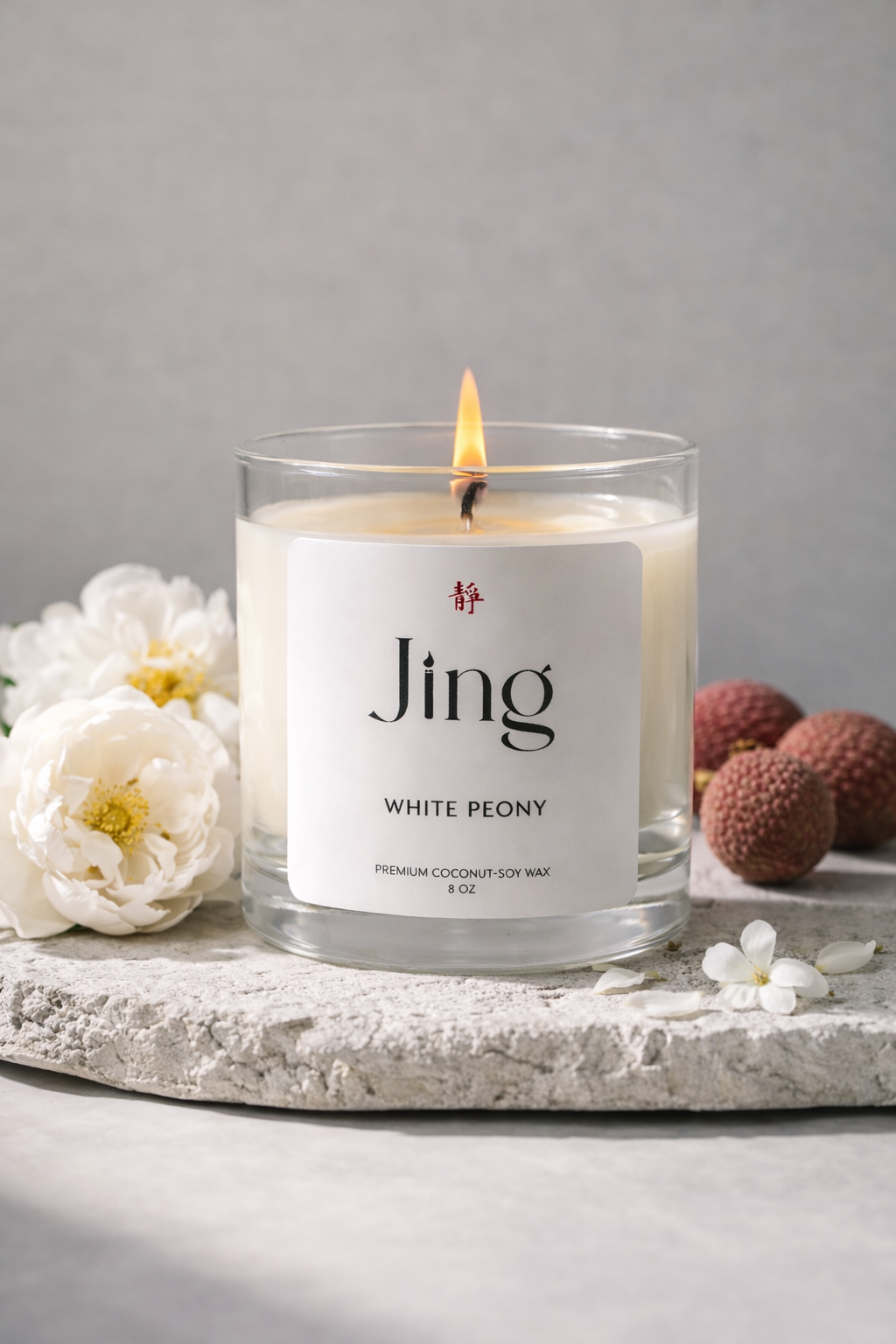 White Peony Candle